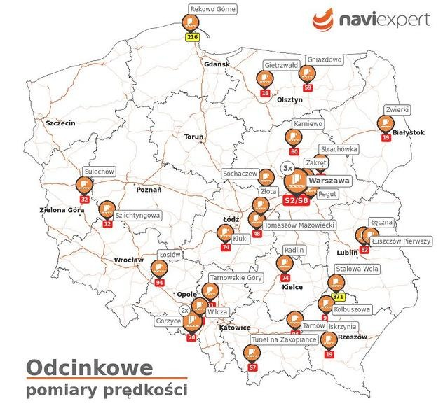 Odcinkowy pomiar prędkości na A2 – lokalizacje, limity i uniknięcie mandatu